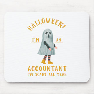 会計士I_m怖い一年中CPAハロウィンアカウント マウスパッド