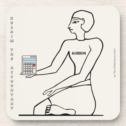 "会計士Kushim:1番目の既知の名前の人" コースター (正面)