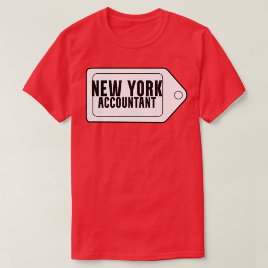 会計士NEW YORK白黒 Tシャツ (デザイン正面)