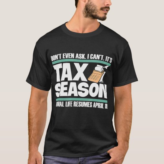 会計士TシャツCPA税期会計士 Tシャツ (正面)