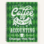 会計大学の学生のコーヒーを私の静脈 ノートブック (正面)