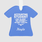 会計学生No Life or Money オーナメント (裏面)