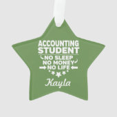 会計学生No Life or Money オーナメント (裏面)