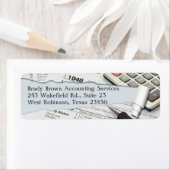 会計差出人住所ラベル ラベル (インサイチュ)