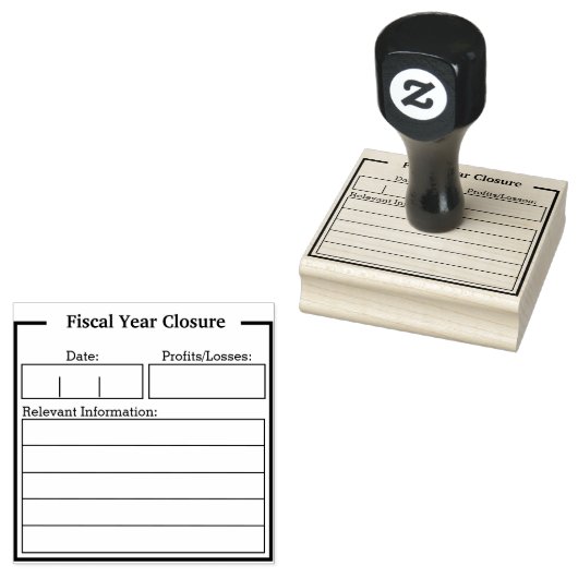 会計年度の閉鎖スタンプ ラバースタンプ (押印)