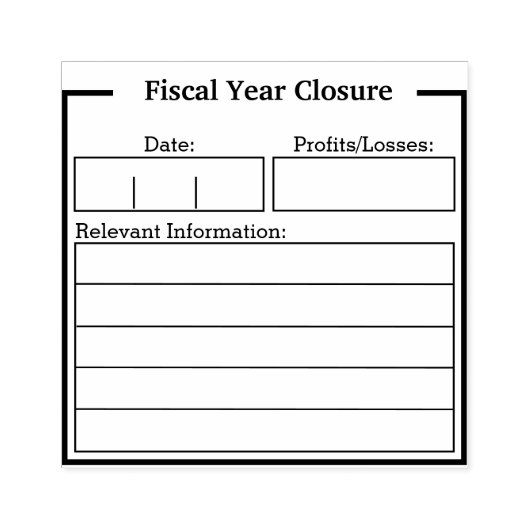 会計年度の閉鎖スタンプ ラバースタンプ (インプリント)