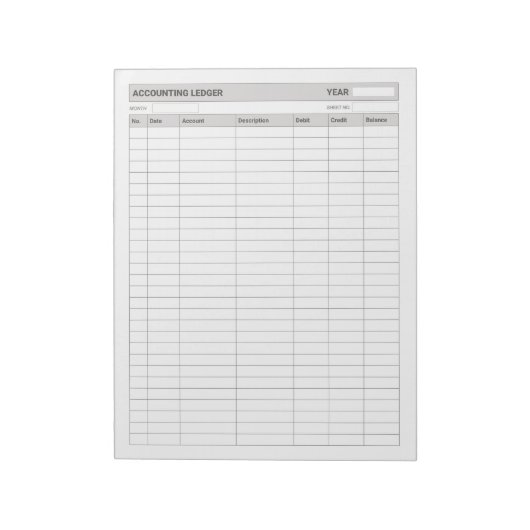 会計所得経費元帳 ノートパッド (回転)