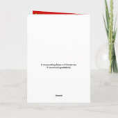 会計日のクリスマス会計士のジョークの歌 シーズンカード (裏面)