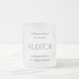 "会計検査官: 心及び出現の独立者" フロストグラスマグカップ