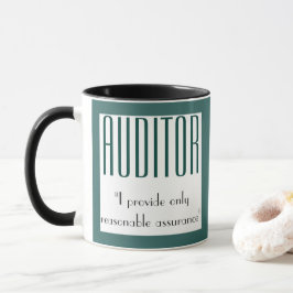 "会計検査官: 私は提供します適度な保証だけ" マグカップ
