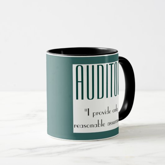 "会計検査官: 私は提供します適度な保証だけ" マグカップ (正面右)