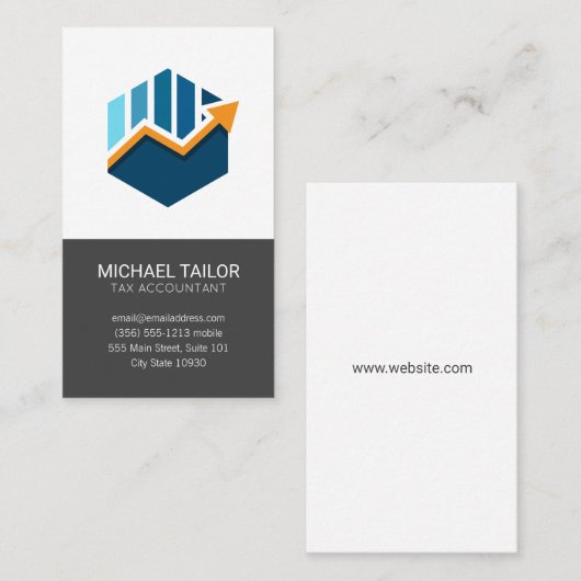 会計税会社 | 財務ロゴ | 財務 名刺 (正面/裏面)