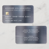 会計税公証人クレジットカード名刺 名刺 (正面/裏面)
