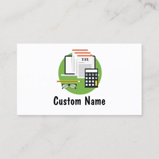 会計簿記税事業 名刺 (裏面)