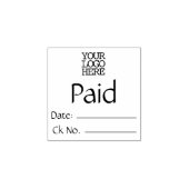 会計簿記請求書支払ゴム印 ラバースタンプ (インプリント)