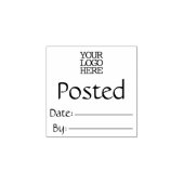 会計簿記転記済請求書トランザクション ラバースタンプ (インプリント)