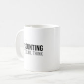 会計行為数考え コーヒーマグカップ (正面左)