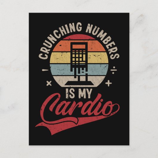 会計計算ツールユーモアCPA簿記 ポストカード (正面)