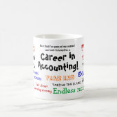 会計試験の成功お祝い残酷な冗談 コーヒーマグカップ (中央)