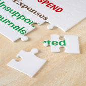 会計誓いの言葉Accountantジョークのギフト ジグソーパズル (側面)