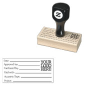 会計購入プロジェクトの請求書承認 ラバースタンプ (押印)