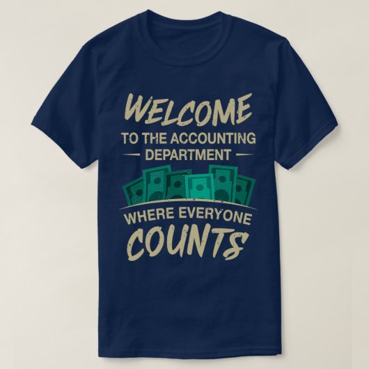 会計部ユーモアコントローラー税アドヴィ Tシャツ (デザイン正面)