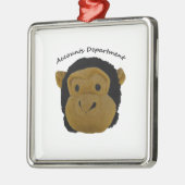 会計部門。労おもしろい働者への贈与 メタルオーナメント (左)