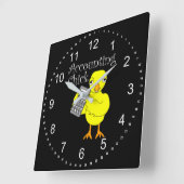 会計雛文字 スクエア壁時計 (傾斜)