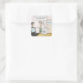 会計飲バランスシートパニーステッカー スクエアシール (バッグ)