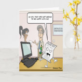 会計飲バランスシートパンチ誕生日カード カード (黄色い花)