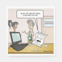 会計飲バランスシートプニーパーティーナプキン スタンダードランチョンナプキン