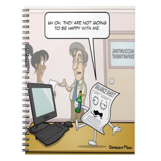 会計飲貸借対照表Punnyノート ノートブック (正面)