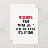 会計「アカウンタビリティ」が単なるwではない場合 サンキューカード (正面/裏面)