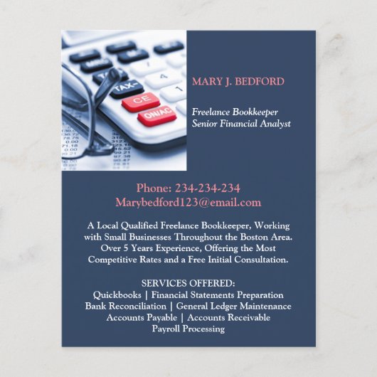 会計 チラシ (正面)