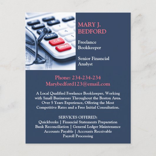 会計 チラシ (正面)