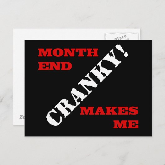 会計＆ファイナンス　月末承認スタンプ ポストカード (正面/裏面)