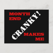 会計＆ファイナンス　月末承認スタンプ ポストカード (正面)