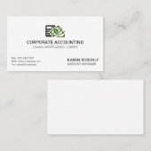 会計 名刺 (正面/裏面)