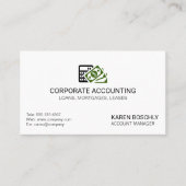 会計 名刺 (正面)