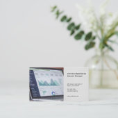 会計 | 財務ポートフォリオ 名刺 (スタンド正面)