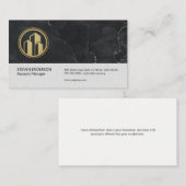 会計 | 貨幣管理 | 企業の建物 名刺 (正面/裏面)