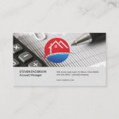 会計 |貨幣管理 |財務 名刺 (正面)