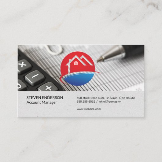 会計 |貨幣管理 |財務 名刺 (正面)