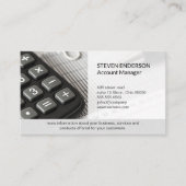 会計 | 貨幣管理 | 電卓 名刺 (正面)