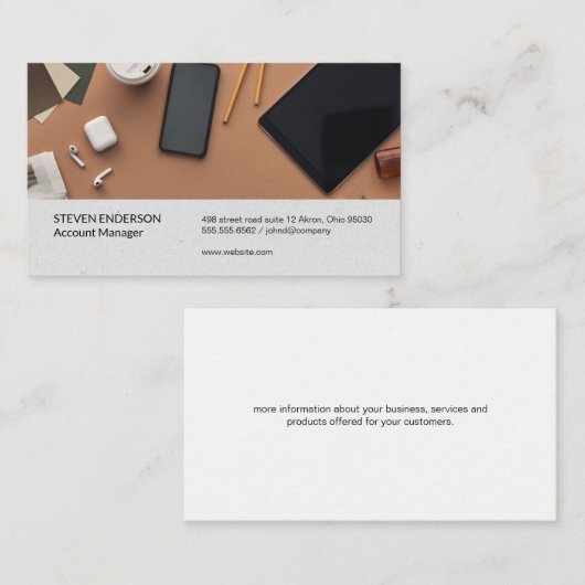 会計 |貨幣管理 | Office宇宙 名刺 (正面/裏面)