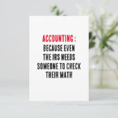 会計:IRSでさえ~する人が必要だからだ サンキューカード (スタンド正面)