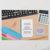 会計CPAデスクフライヤー チラシ (裏面)