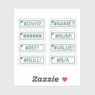 会計Excelエラーメッセージバンドルパック8 シール