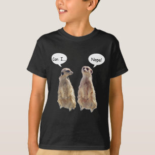 会話おもしろいの中でかわいいメルカット Tシャツ