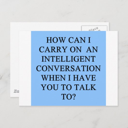 会話おもしろいの侮辱 ポストカード (正面/裏面)